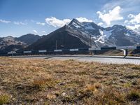 Austrian Landscape: Majestic Mountains and Green Grass