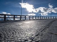 Austrian Landscape: Mountain Road on a Sunny Day