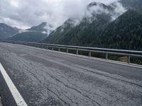 Austrian Mountain Landscape: Gloomy Grey Sky