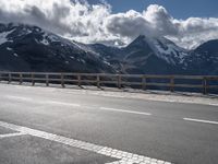 An Austrian Mountain Road: Clear Sky and Beautiful Landscape