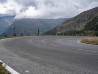 Austrian Rural Landscape with Curve Road 002