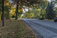 Autumn Road in Ontario, Canada