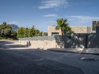 Street with Asphalt in the Balearic Islands, Europe