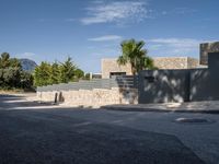 Street with Asphalt in the Balearic Islands, Europe