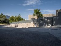 Street with Asphalt in the Balearic Islands, Europe