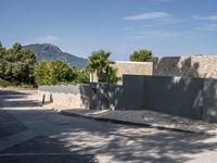 Street with Asphalt in the Balearic Islands, Europe