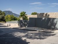 Street with Asphalt in the Balearic Islands, Europe