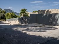 Street with Asphalt in the Balearic Islands, Europe