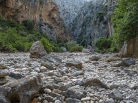 Balearic Islands Canyon in Nature Scene