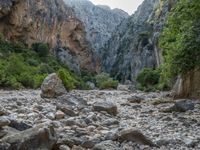 Balearic Islands Canyon in Nature Scene