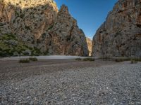 Balearic Islands Canyon in Open Space with Wall