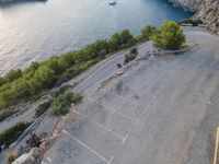 Balearic Islands Coast Aerial View Parking Lot 001