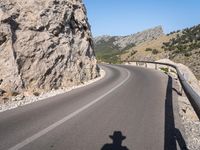 Scenic Road on the Balearic Islands, Europe with Clear Sky