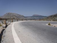 Balearic Islands Mountain Pass with Clear Sky