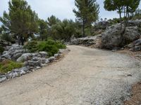 Nature's Beauty in Balearic Islands: Rock Wall and Landscape