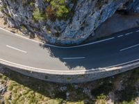 Balearic Islands Road: A Top-Down View of Nature