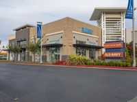 a store front with a large sign for a bank of america on the side of it