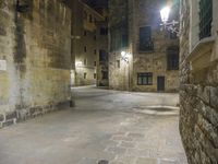 Barcelona Alleyway: Historic Architecture in the City