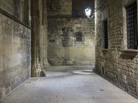 Barcelona Architecture: Street Light at Night