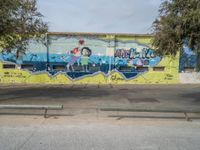 Barcelona City Life: The Vibrant Graffiti Wall