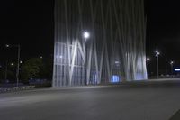 Barcelona Cityscape at Night: Lights and Urban Architecture