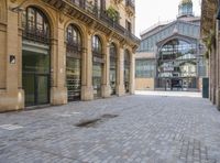 the stone floor is empty and clean with no people or vehicles around it in this building