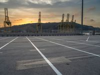 Barcelona Coast at Dawn: Pier and Harbor