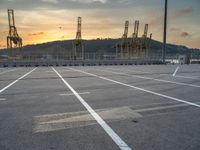 Barcelona Coast at Dawn: Pier and Harbor