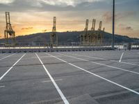 Barcelona Coast at Dawn: Pier and Harbor