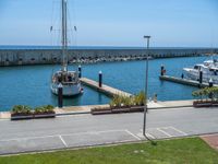 Barcelona's Coastal Road and Pier