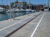 Barcelona's Coastal Urban View: A Modern Concrete Pier