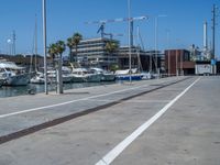 Barcelona's Coastal Urban View: A Modern Concrete Pier