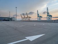 Barcelona Coastline: A Pier at the Harbor