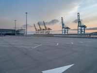 Barcelona Coastline: A Pier at the Harbor