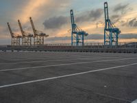 Barcelona Dawn: A View of the Harbor from the Pier