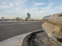 Barcelona at Dawn: Modern Architecture along the Coastline