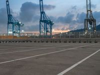 Barcelona Harbor at Dawn: Pier and Jetty