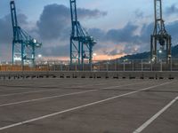 Barcelona Harbor at Dawn: Pier and Jetty