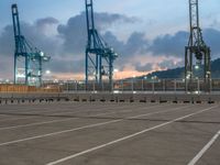 Barcelona Harbor at Dawn: Pier and Jetty