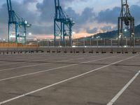 Barcelona Harbor at Dawn: Pier and Jetty