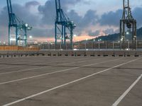 Barcelona Harbor at Dawn: Pier and Jetty