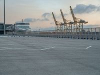 Barcelona Harbor at Dawn: A Picturesque Pier Scene