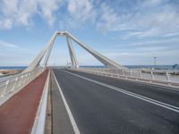 Barcelona's Modern Bridge: A Stunning View of Spain's Coastline