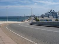 Barcelona's Modern Bridge: Spanning Over the Ocean