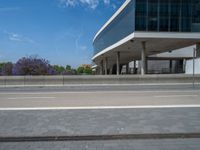 Barcelona's Modern Office Building: A Profile View