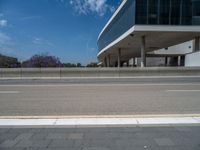 Barcelona's Modern Office Building: A Profile View