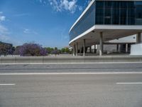 Barcelona's Modern Office Building: A Profile View