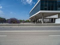 Barcelona's Modern Office Building: A Profile View