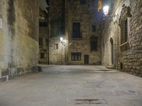 Barcelona Nighttime: City Lights Illuminating the Streets