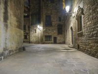 Barcelona Nighttime: City Lights Illuminating the Streets